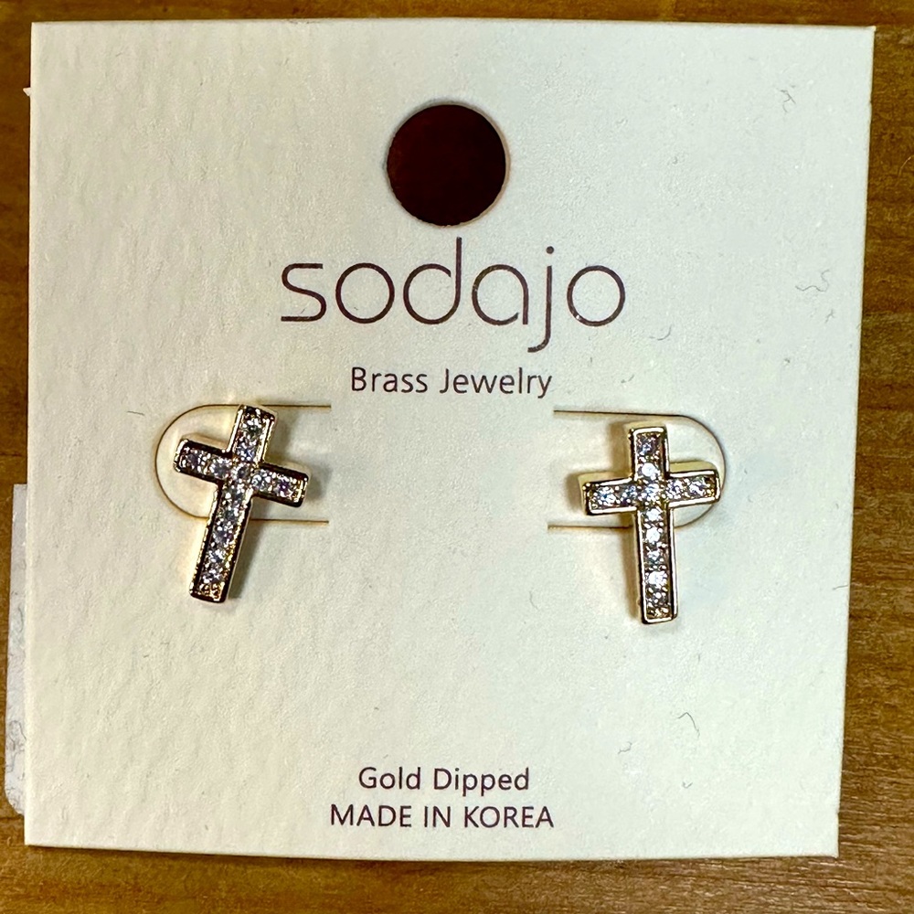 Cross earring